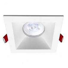 Σποτ Τετράγωνο Χωνευτό Σταθερό Πλαστικό Λευκό 6524